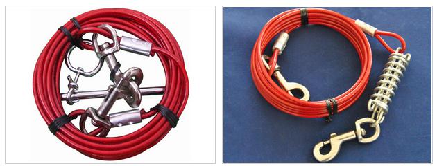Dog Tie Out Cable-up to 80lbs